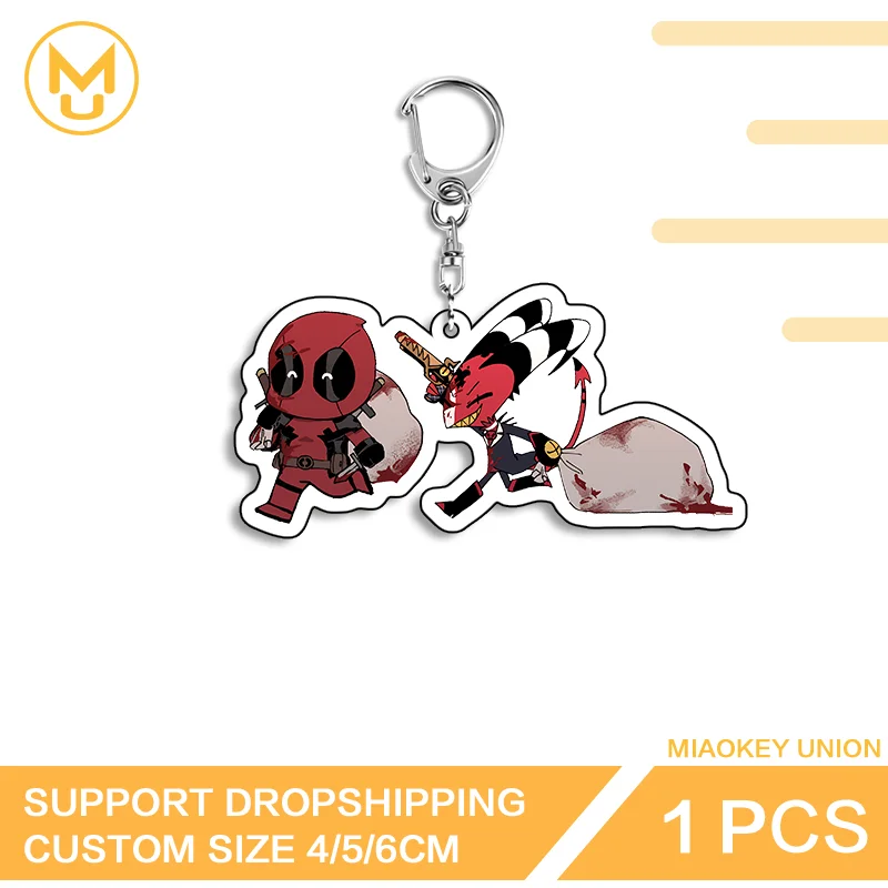 Lovely Blitzo Enchanting Lively Sunscreen Adorable Double Sided Acrylic Keyring Unisex Hot Selling Cosplay Costumes DIY Props