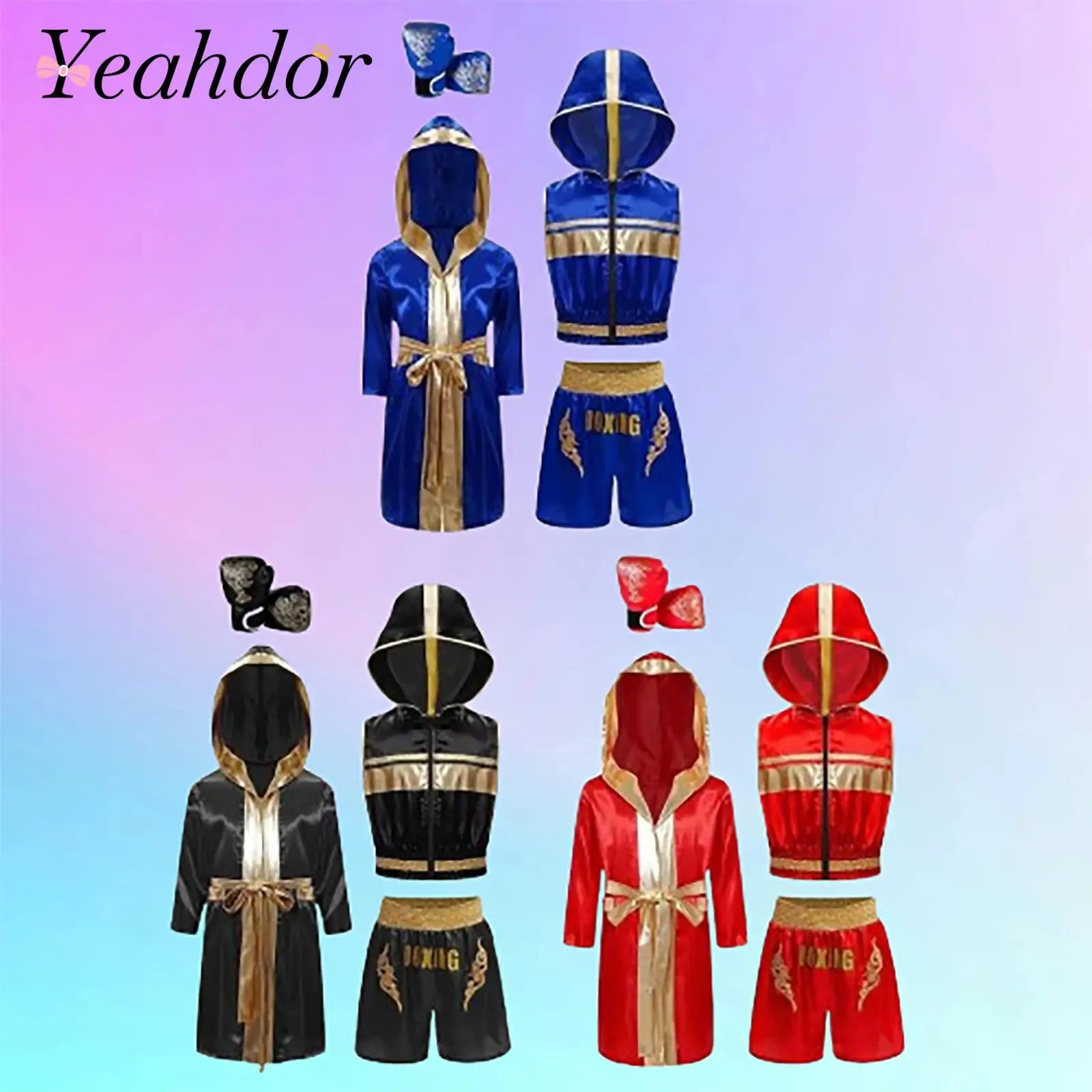 

Детская одежда, халат для мальчиков, детский халат для тайского бокса, боксерские перчатки, трикотажные изделия, тренировочная одежда, комплекты для боевых искусств
