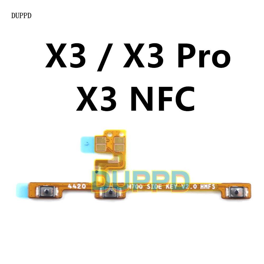 

For Xiaomi Poco X3 / X3 NFC / X3 Pro Power Volume Button Flex Cable Side Key Switch ON OFF Control Button Repair Parts X3Pro
