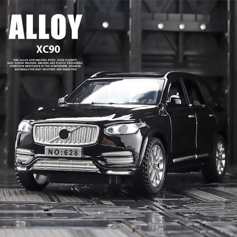 

1:32 XC90 SUV alloy car model High quality alloy material, cool sound and light toys, children's toys