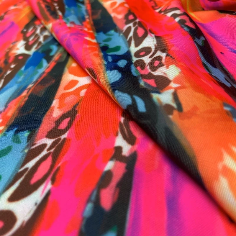 

Lycra Digital Printing Fabric High Quality Elastic on All Sides Soft and Warm Tones Light and Comfortable Fabric for Needlework