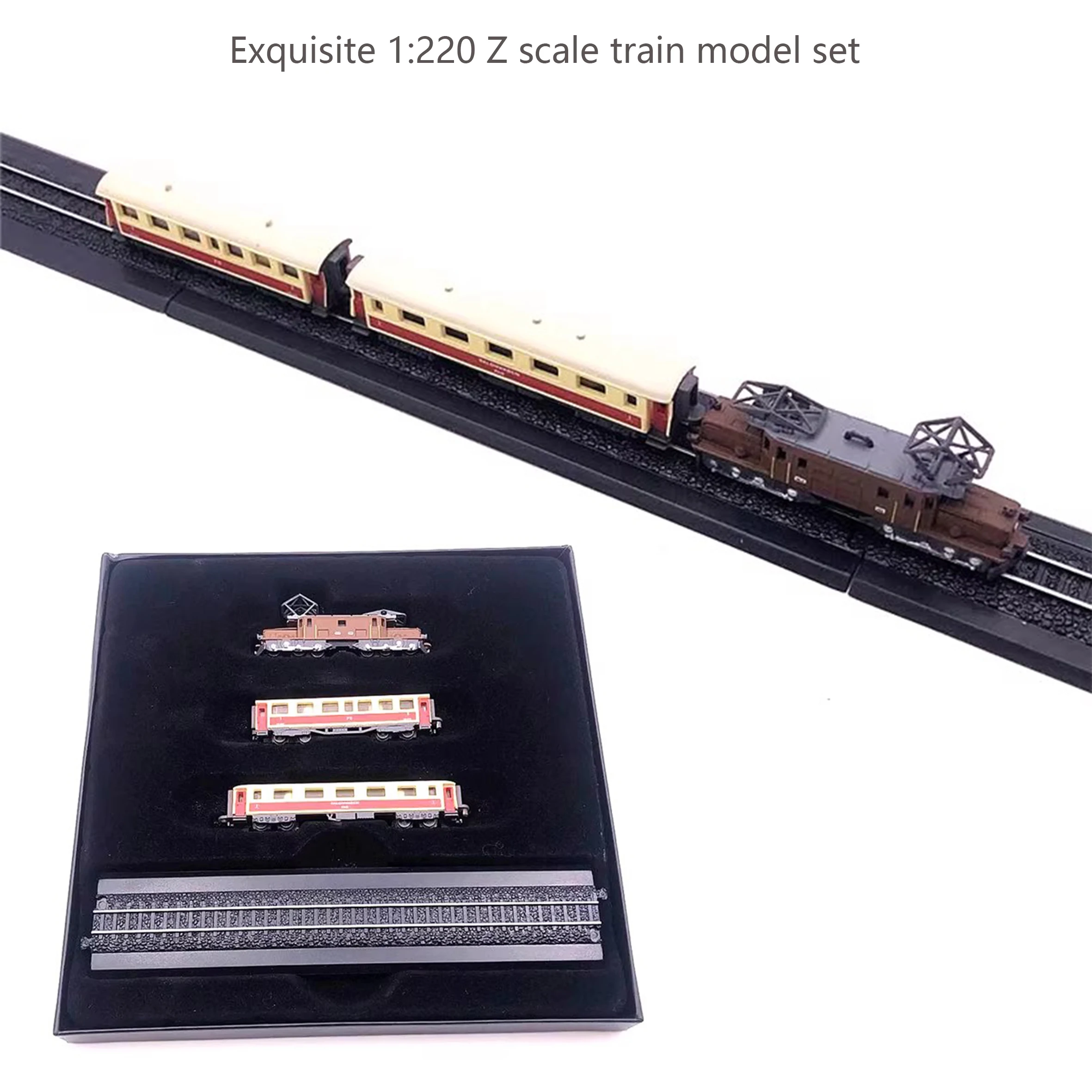 Rare Exquisite 1:220 Z scale train model set  Finished product collection model