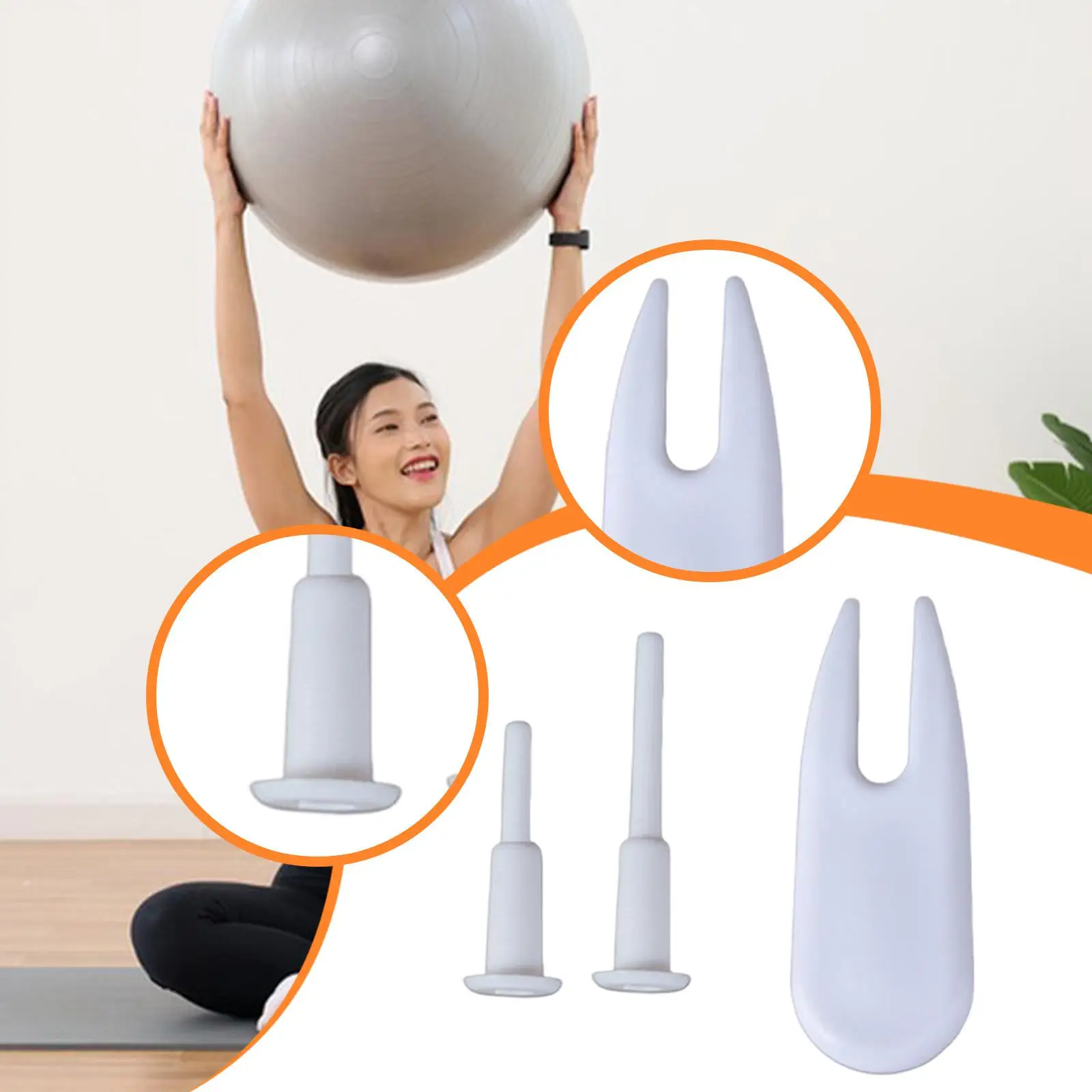 2x2 Pieces Exercise Ball Plugs Yoga Ball Air Stopper for Fitness Accessory Gym