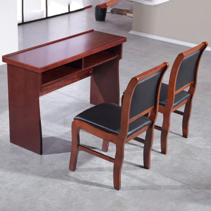 

Double conference table bar table conference room training conference and chair combination 1.2 meters long strip