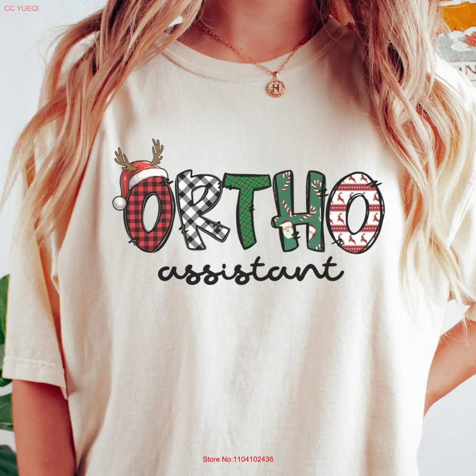 Orthodontic Christmas T Shirt Orthodontist Assistant For Funny Holiday Ortho Comfort Colors long or short sleeves