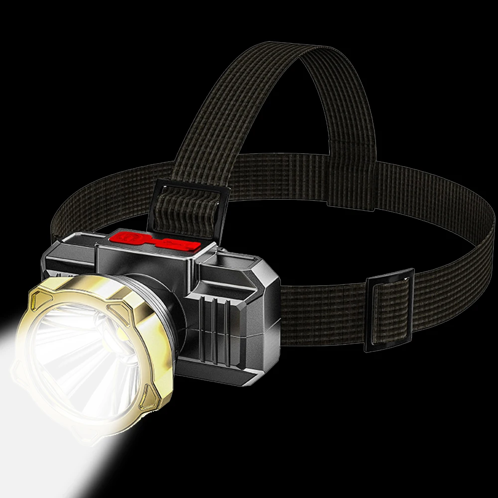 LED Headlamp USB Rechargeable Headlight Outdoor Waterproof LED Head Flashlight Emergency Headlight Work Light High Power