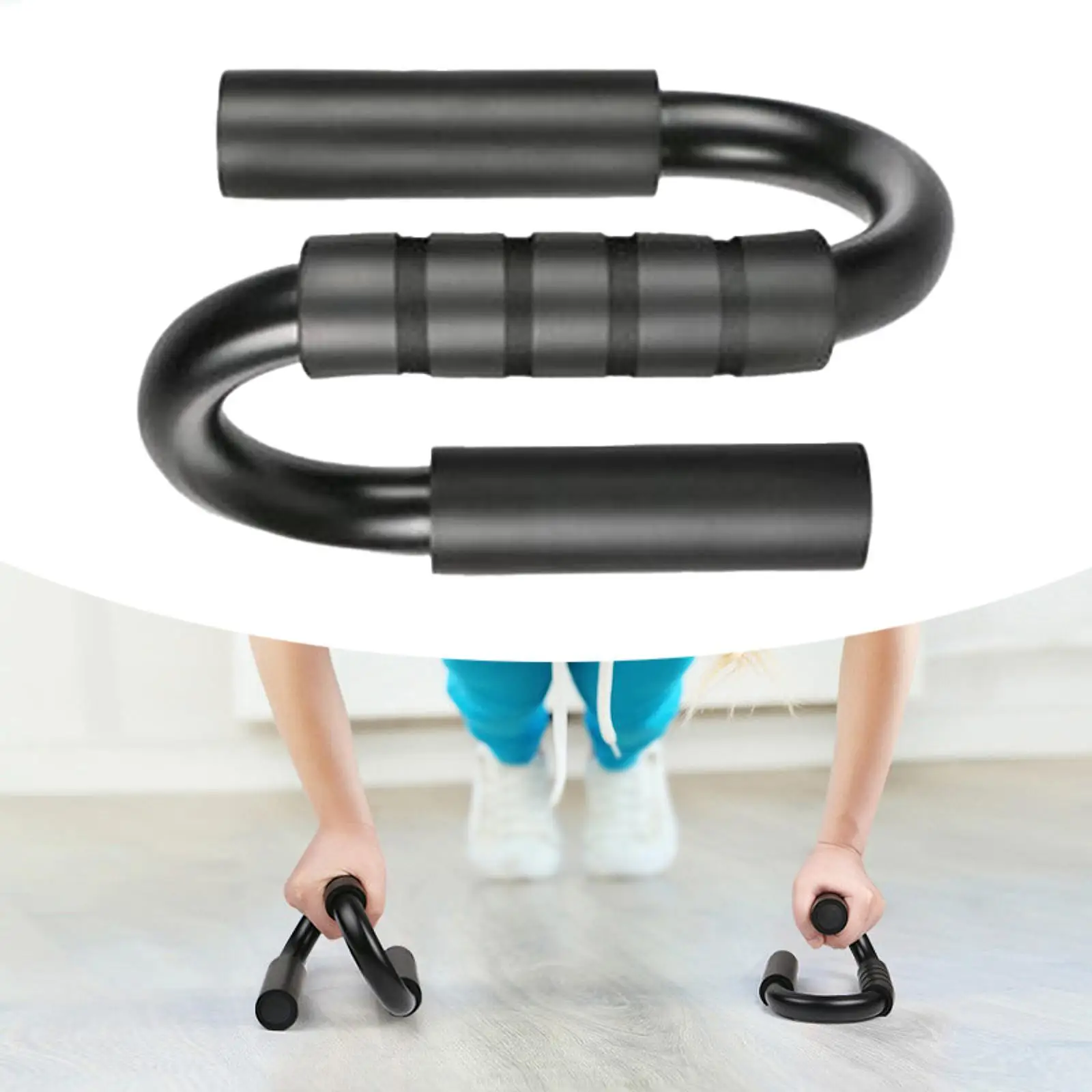2x Pushup จับฟองน้ํา Grip Handstand เทรนเนอร์แผ่น Calisthenics โลหะ Push up Rack Push up Handles สําหรับยิมนาสติกออกกําลังกาย