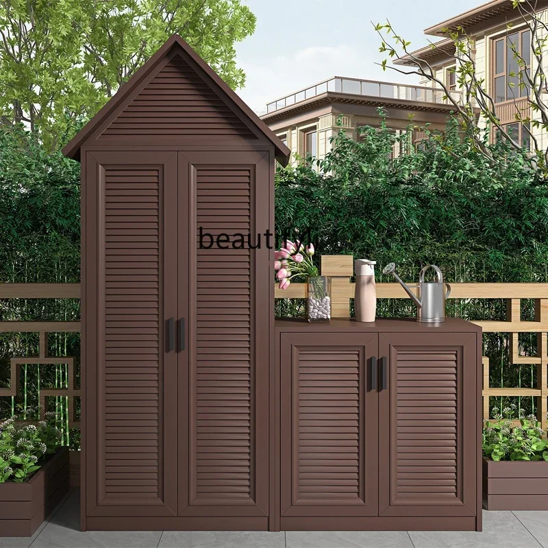 

Outdoor Balcony Locker Outdoor Garden Sundries Storage Tool Cabinet