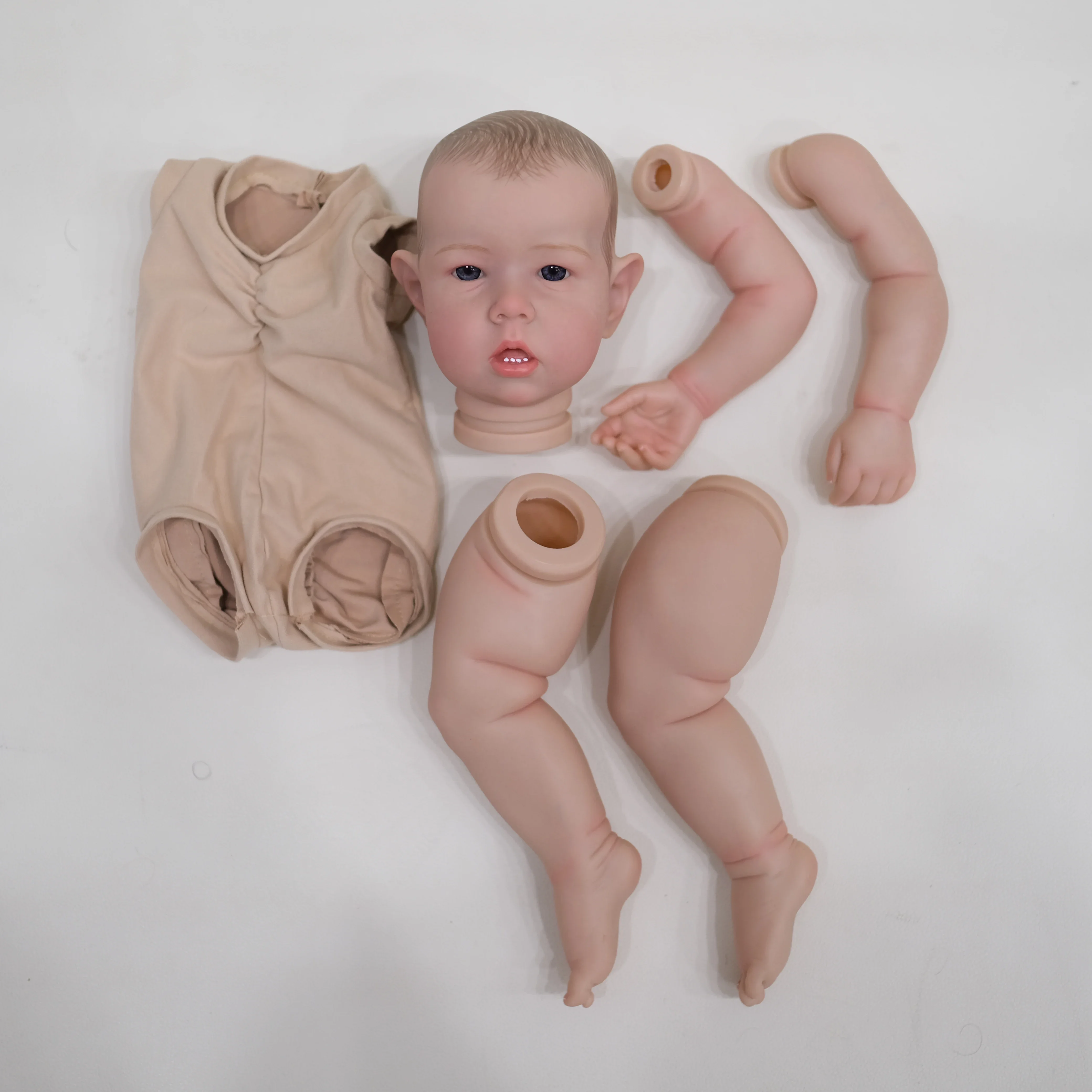 DLS 19inch Reborn Doll kit Liam painted Doll kit Unfinished Doll parts with Hand Draw Hair