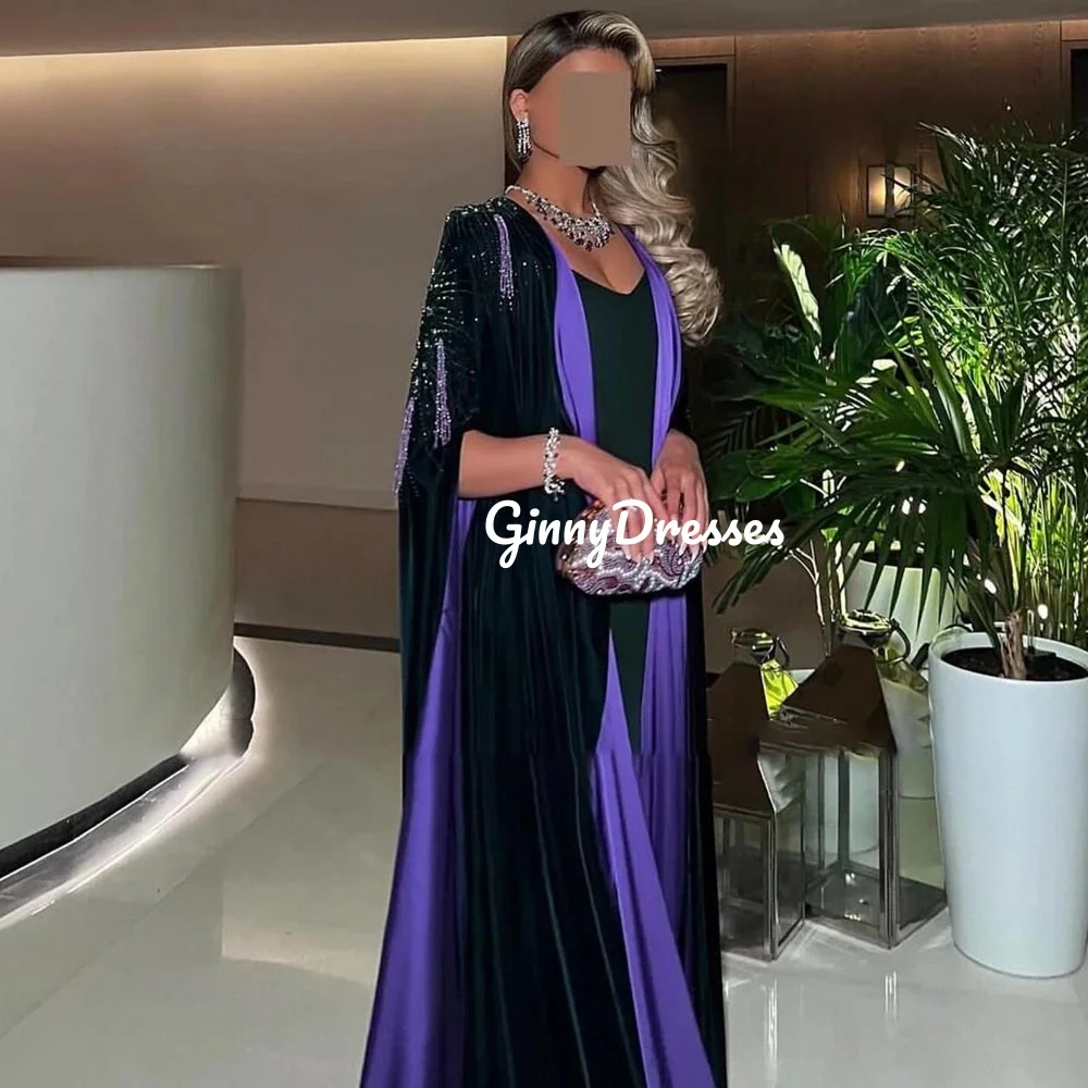 Customized Evening Dresses Column Scoop Neckline Floor-Length Wedding Dress Ruffle Zipper Up Long Sleeves Formal Occasion Dresse