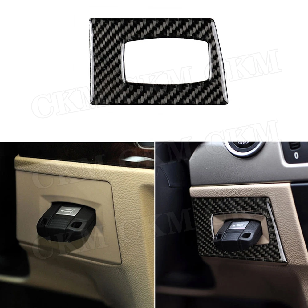 

Carbon Fiber Center Console Key Hole Frame Cover Trim Sticker For BMW 3 Series E90 E92 2005-2012 Car Accessories