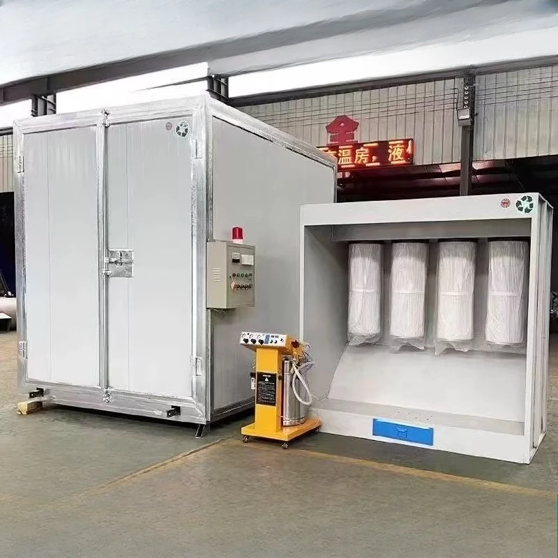 FOB High Temperature Paint Booth Powder Coating Equipment Complete Set of Electrostatic Spraying Powder Curing Oven Drying - Image 5