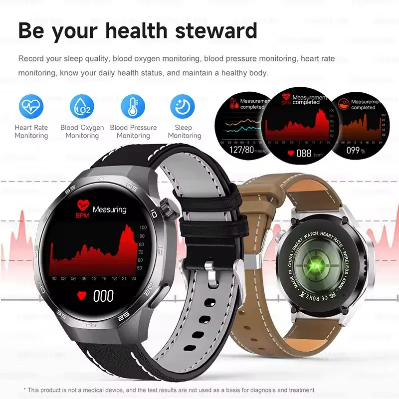 Jam Tangan Pintar Panggilan Bluetooth Baru 2025 Pria 1.53 Inci AMOLED HD Layar Besar Denyut Jantung NFC IP68 Tahan Air Olahraga Pengisian Daya Nirkabel
