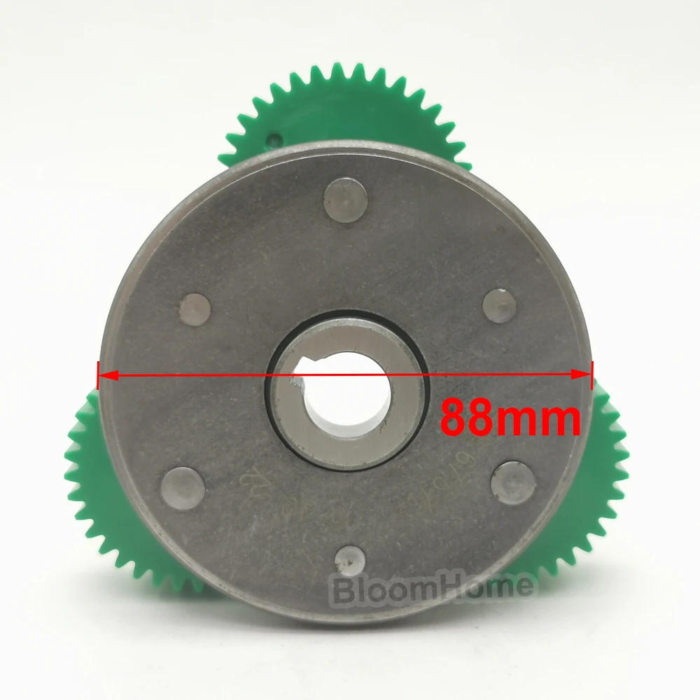 E-Bike Motor Gear Clutch Kit 36T 47.3x13.5mm Nylon+Steel Planetary Gear with 88mm Clutch for Bafang Electric 500W Motor Parts