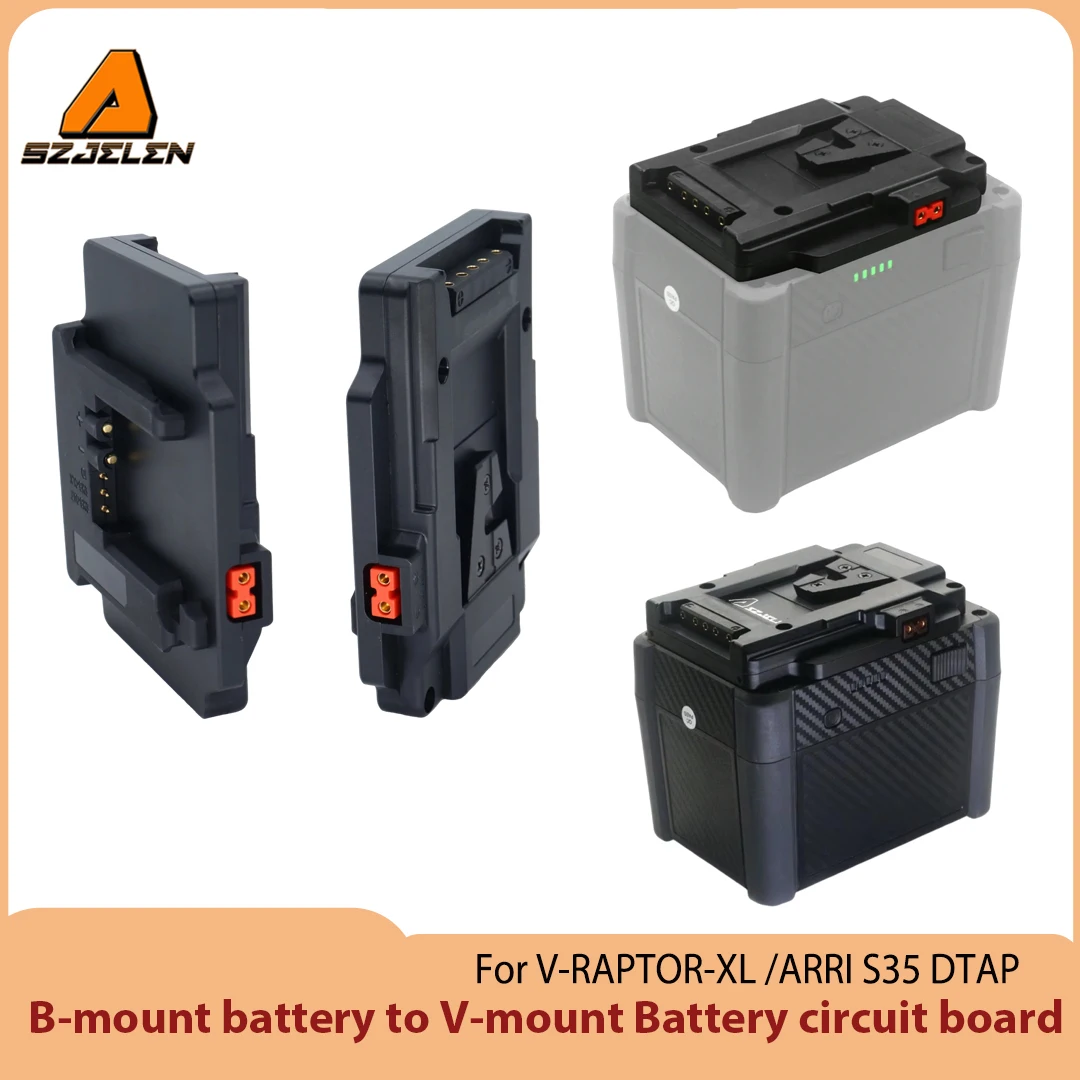 

New B-mount battery to V-mount 28-32V Battery circuit board for V-RAPTOR-XL ,ARRI S35 DTAP Battery camera separate power supply