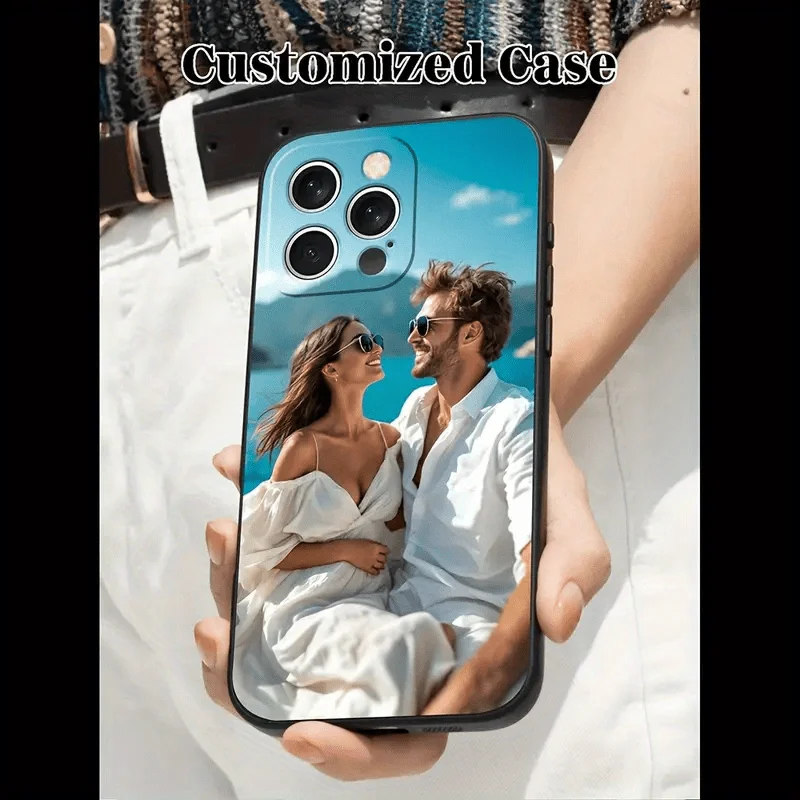 Funda personalizable para iPhone SE XS XR 7 8 Plus 12 13 15 14 11 Pro Max Mini 17 Air 16E, con foto DIY y variedad de colores 3