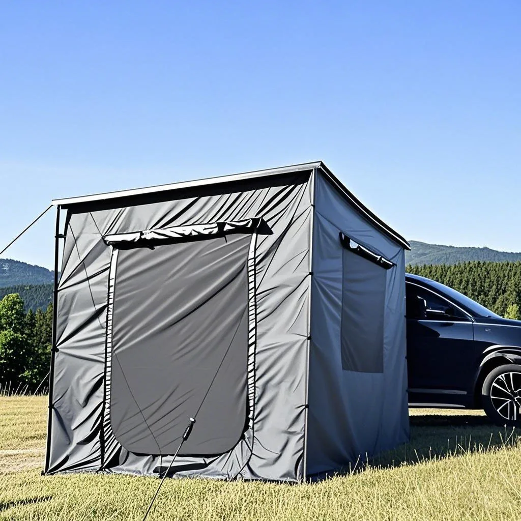 

Large Capacity Square Shape Car Side Tent Outdoor Oxford Fabric Summer Shade Cloth Car Awning for Cars