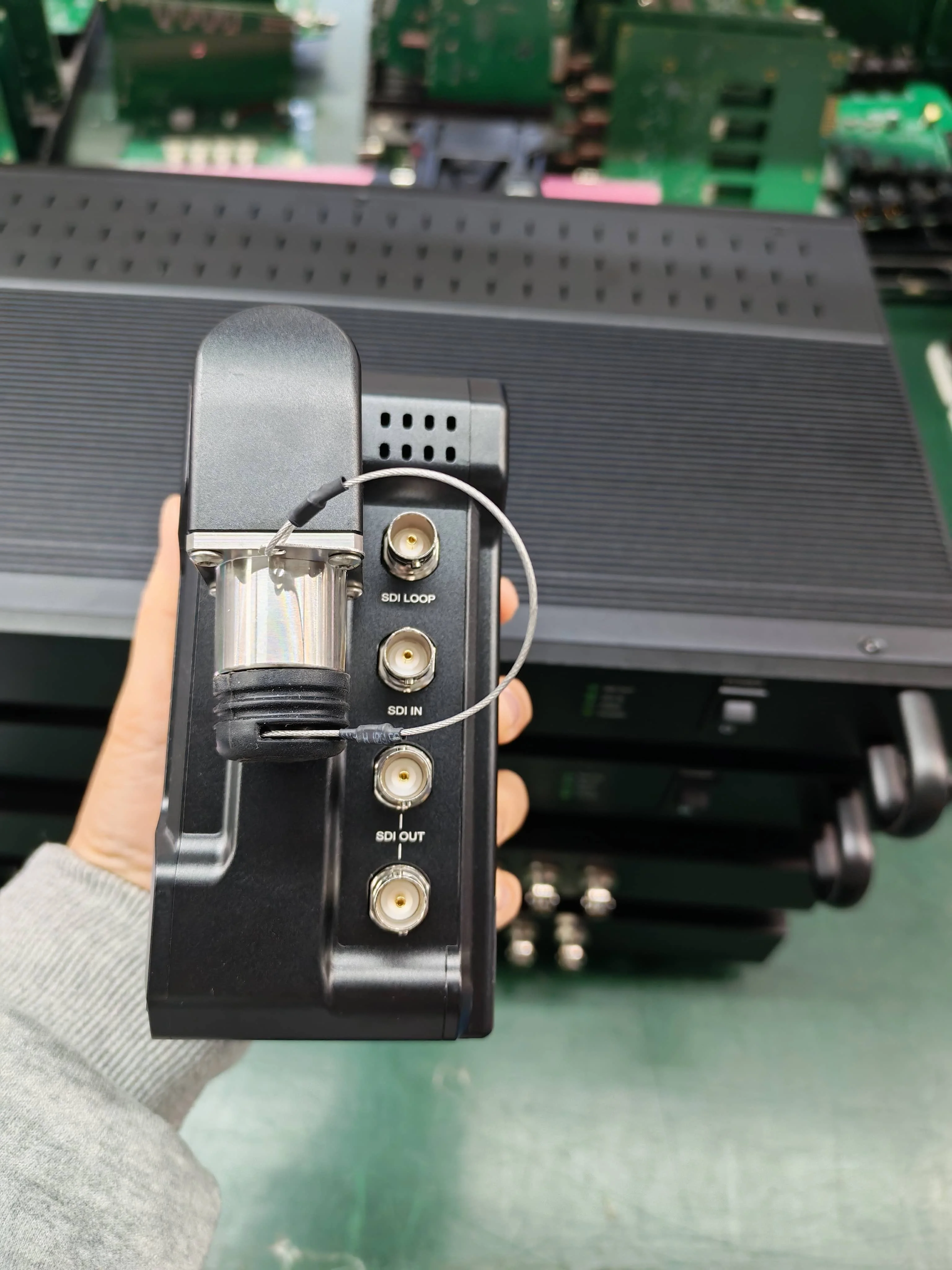 HO-LINK BS-4E12 12G SDI Video PGM Return Remote Tally GRIP HIROSE Fiber Optic Transceivers