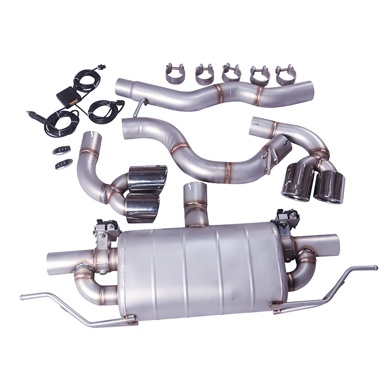 This is a suitable exhaust silencer for the Audi TT, a high-performance stainless steel electric valve exhaust system.