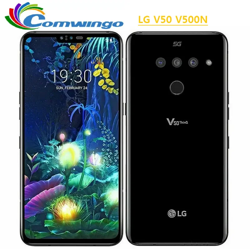 LG V50 V500N ThinQ 6.4-inch 6GB RAM 128GB ROM 16MP Three-rear camera fingerprint phone Original Unlock NFC