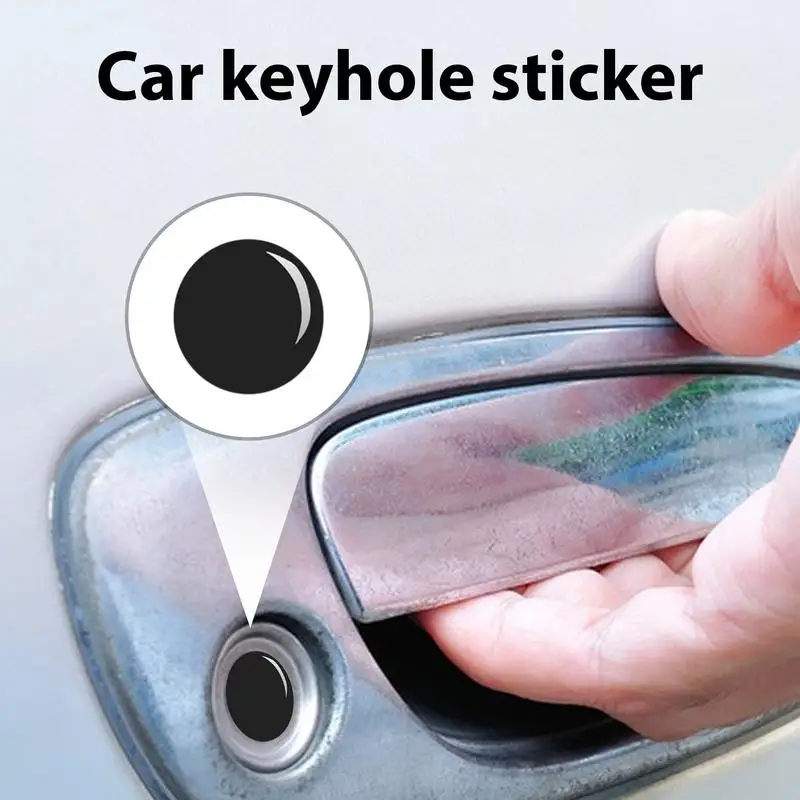 Car Door Lock Keyhole Cap 4PCS Car Door Screw Cap Car Decals Car Door Lock Screw Protector Key Decor Automotive Door Entry Guard