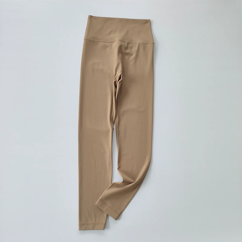 Pocket Sports Nude Yoga-Hose für Damen, Hochgeschnittene Hüftlift-Leggings, Schnelltrocknende Lauf- und Fitnesshose – Detail 15