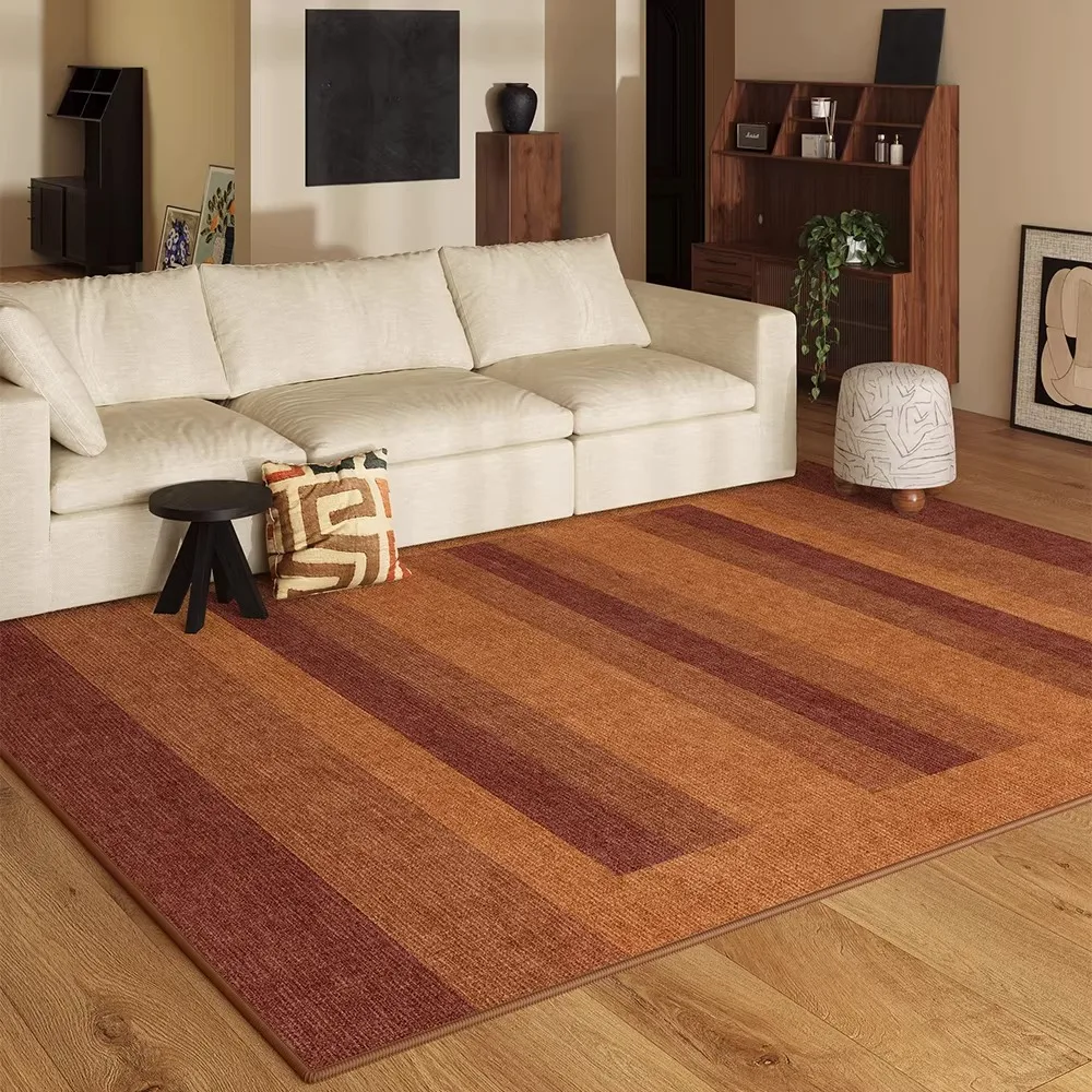 

Retro Living Room Carpet Light Luxury Large Area Floor Mat Soft Short Plush Rug for Bedroom Bedside Mats Home Decoration Ковер