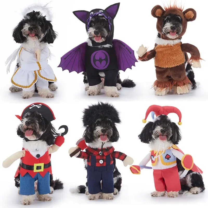 

Cosplay Costumes Apparel Funny Halloween Christmas Dog Clothes Party Costume For Small Medium Dogs Wholesale A S