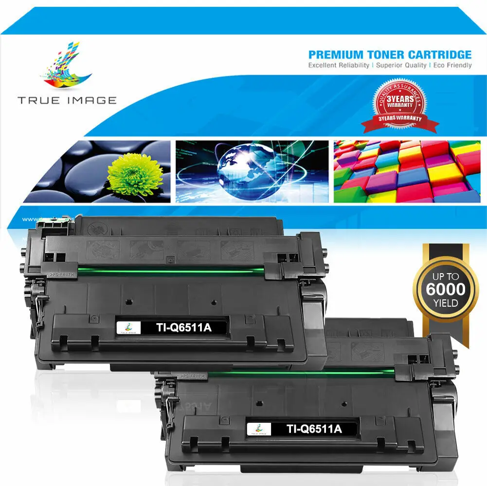 2x Q6511A 511A Toner ใช้งานร่วมกับ HP LaserJet 2430 2430N 2430T 2430TN 2430DTN