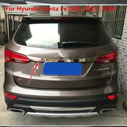 Stainless steel Chrome Rear Trunk Lid Cover Trim For Hyundai Santa Fe IX45 2013 -2016