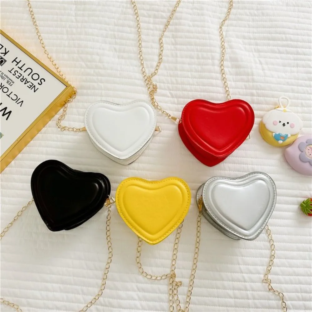 2025 New Women's Bag Mini Girl's Bag Niche Chain Love Bag Versatile Ins Mouth Red Envelope Crossbody Coin Purse