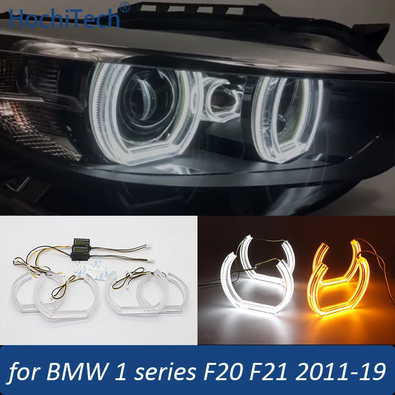 

Ice Crystal DTM M4 Style Led Angel Eyes Rings Day Light for BMW 2 Series F22 F23 14-18 218i 220i 228i 230i 218d 220d 225d