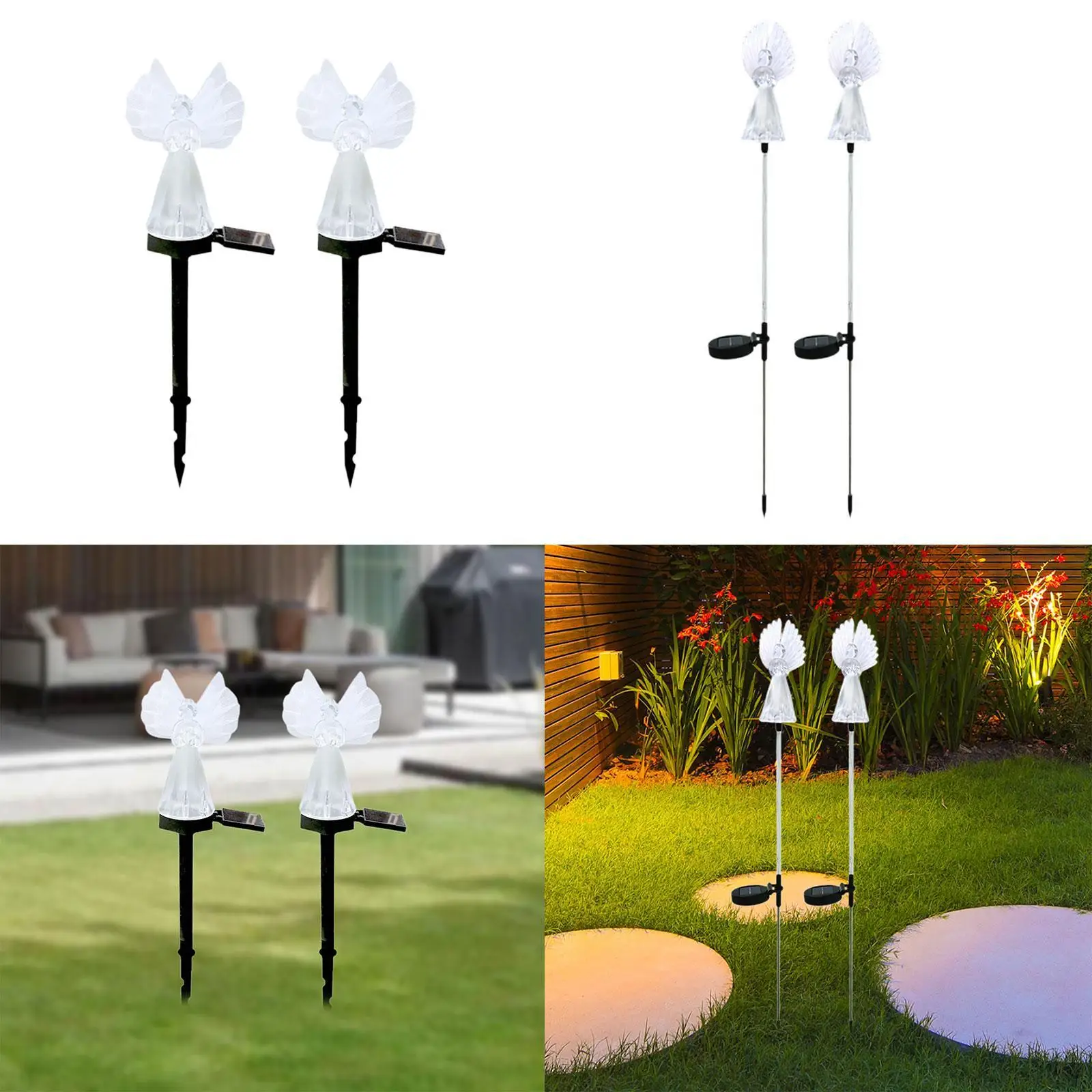 

2Pcs Decorations Solar Lights, Decorative Lamps Landscape Waterproof Lighting