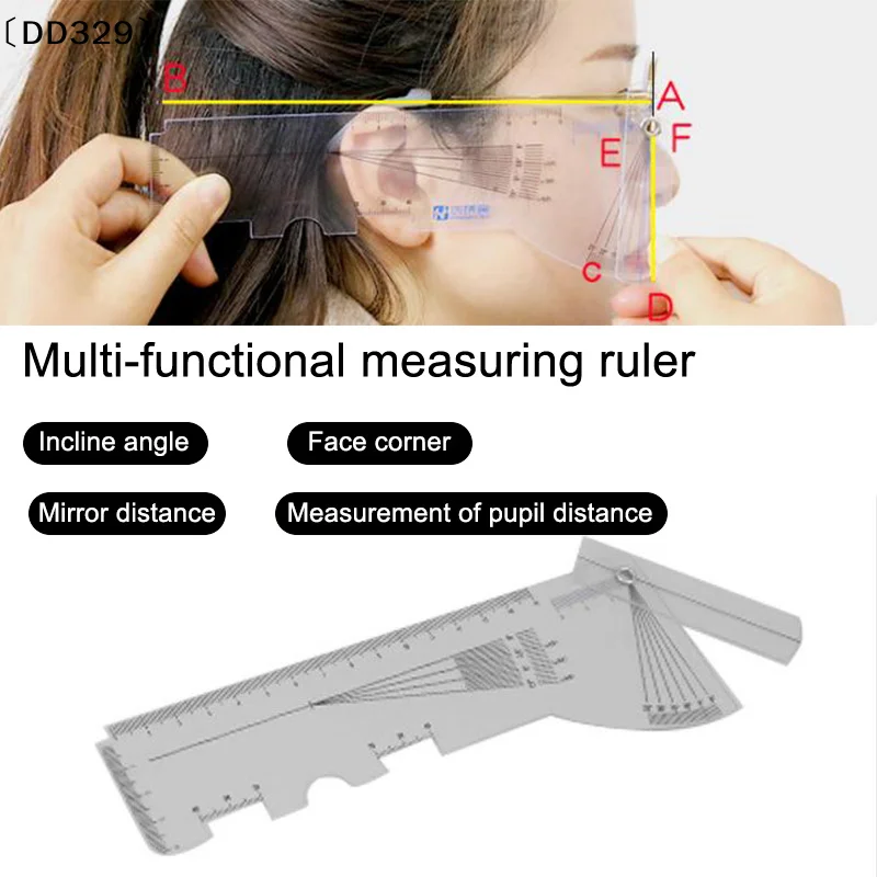 

1Pcs Multifunction Auxiliary Eyeglass Adjustment Measuring Tools Oblique Angle Ruler Distance Meter Eye Ophthalmic Tool〔DD329〕