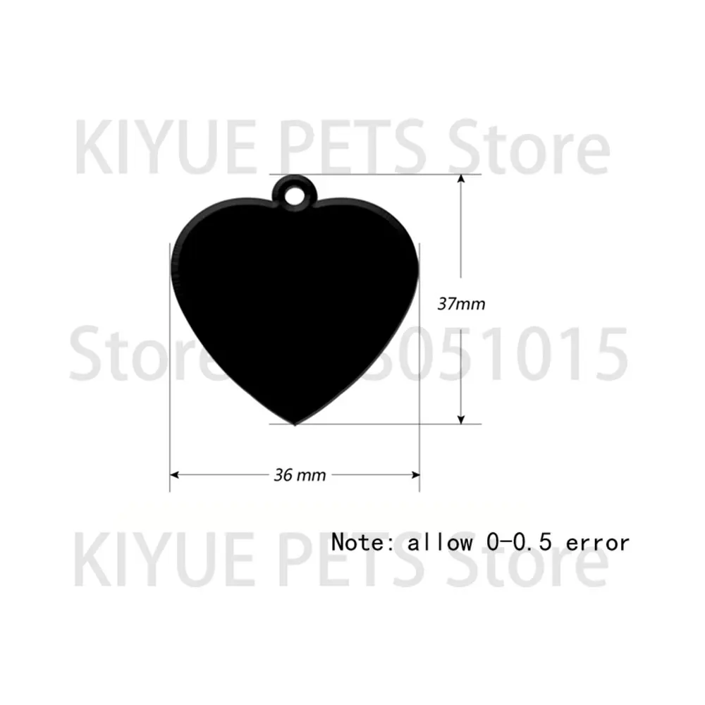 Wholesale Aluminum dog tag 100pcs/lot Pet Tag Custom Engraved Dog Cat Personalized dog tag personalized heart shape Wedding gift