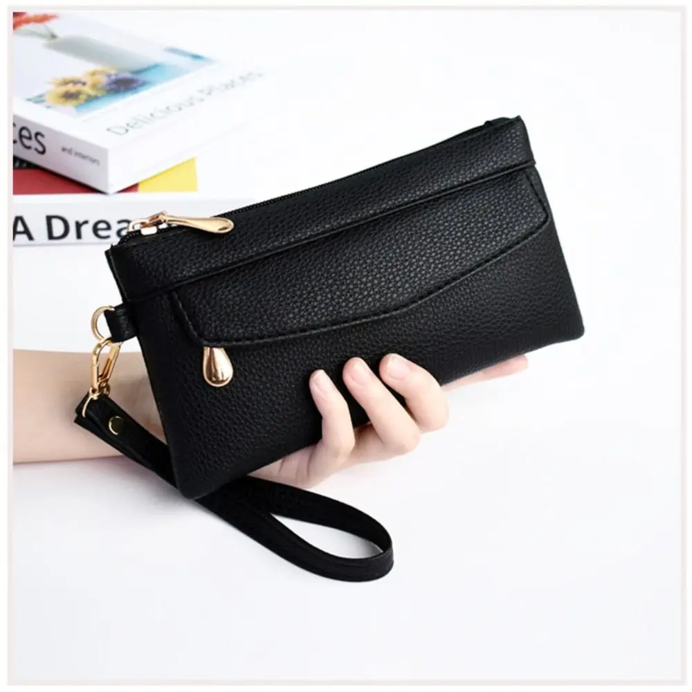

Многофункциональный портативный кошелек-кроссбоди из искусственной кожи с отделением для монет, сумка-кошелек из искусственной кожи для повседневного использования
