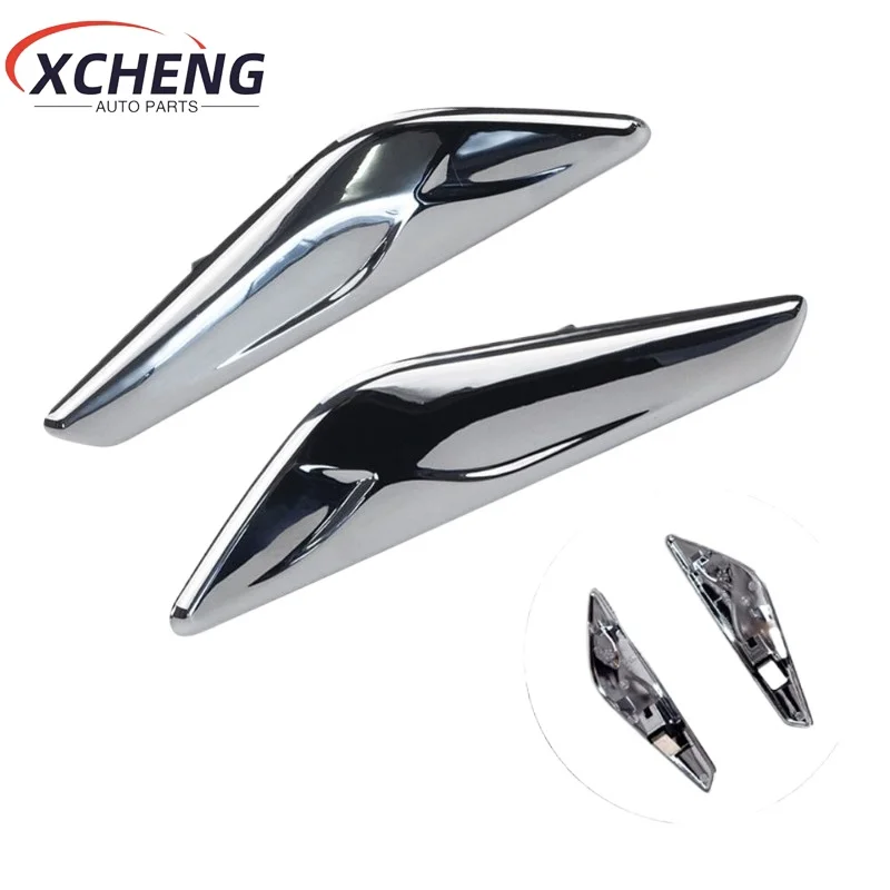 Left/Right OEM 51117338569 51117338570 Front Fender Side Chrome Finisher For BMW X3 F25 X4 F26 2016-2021