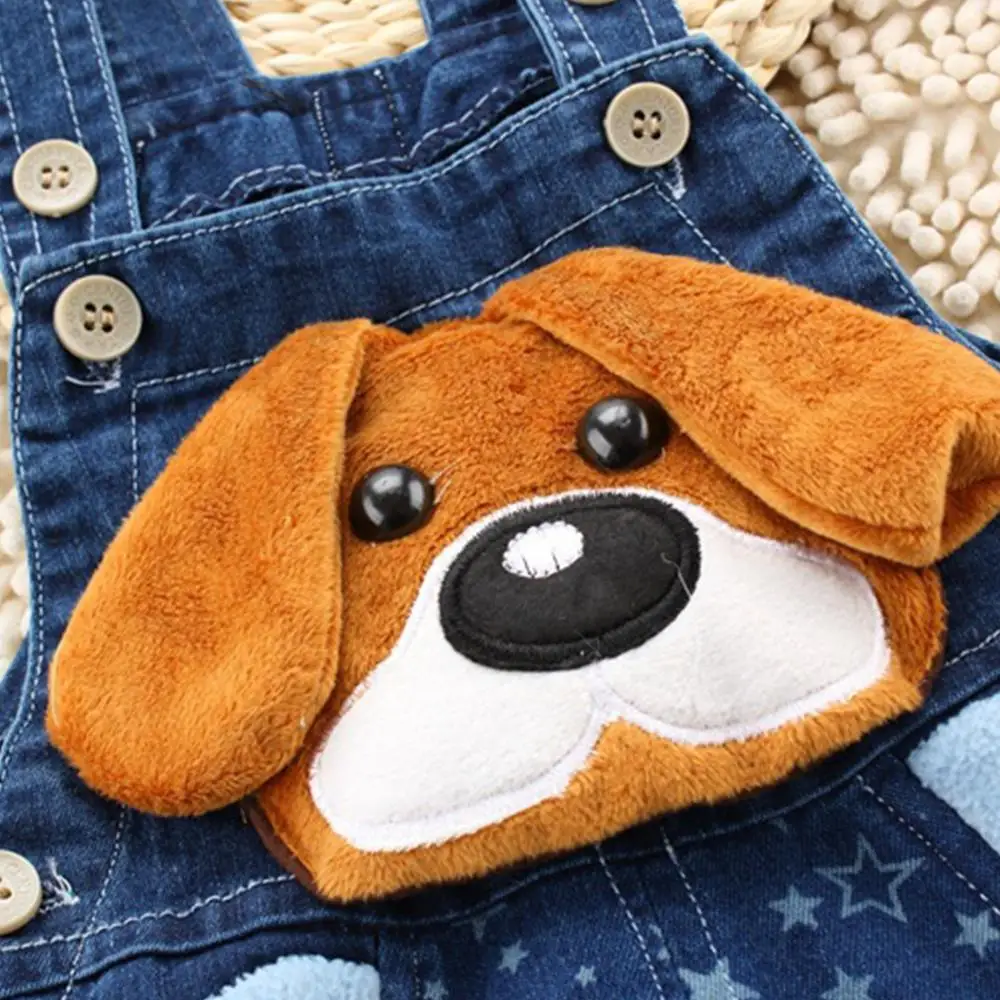 Loose Baby Summer Pants Shorts Toddler Fashion Kids Denim Rompers Boys Girls Jeans Overalls Cute Cartoon Babe Overalls Clothes