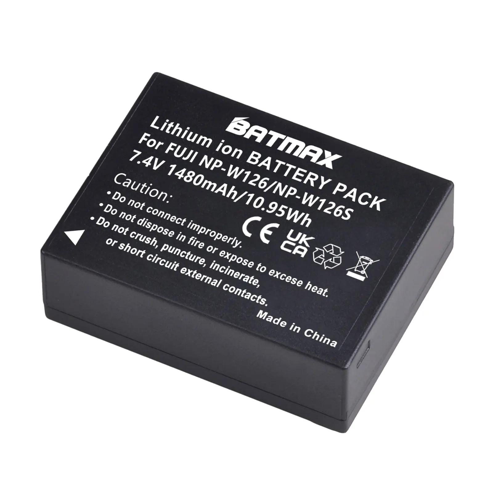 Batmax 1 Pc 1480mAh NP-W126 W126 NPW126 Battery for Fujifilm FinePix HS30EXR HS33EXR X-Pro1 X-E1 X-E2 X-M1 X-A1 X-A2 X-T1 X-T10