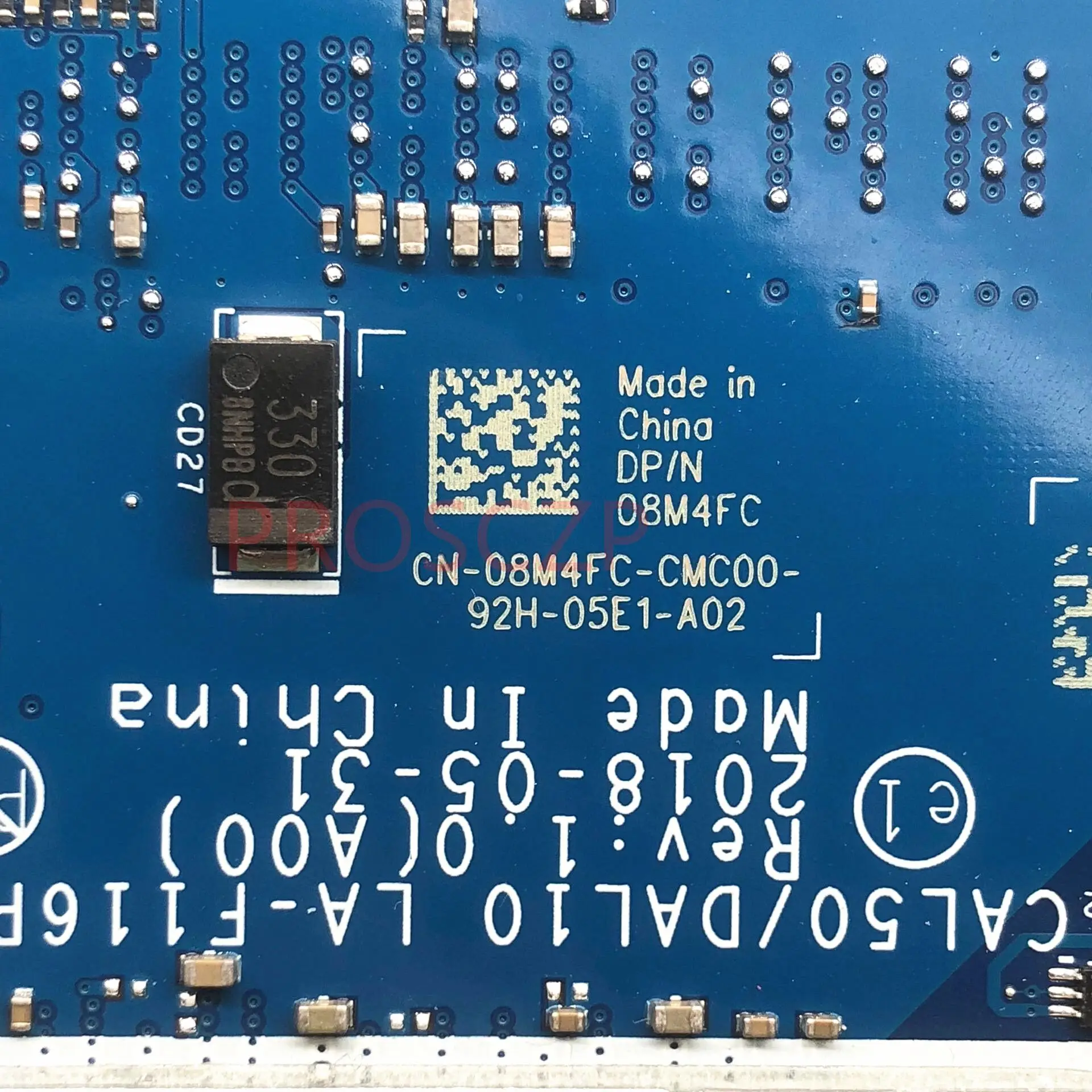 CN-08M4FC 08M4FC 8M4FC материнская плата для ноутбука DELL 3490 3590 с процессором SR3LB I5-8250U