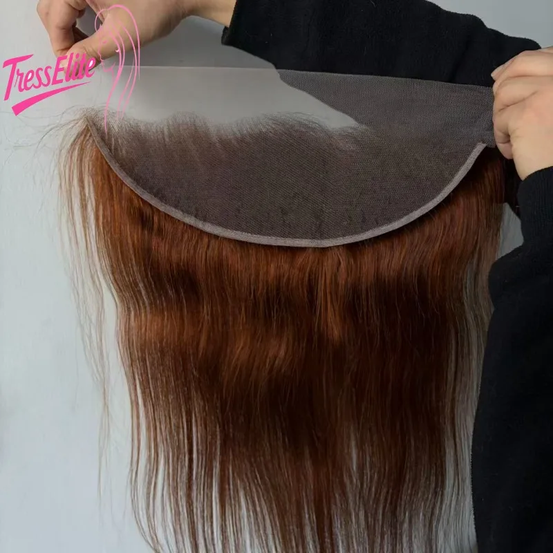 

Премиум 13х4 кружева спереди # 4 прямых человеческих волос для женщин, 10-22 дюйма, предварительно выщипанные детские волосы, бразильские девственные волосы Remy для повседневного ношения