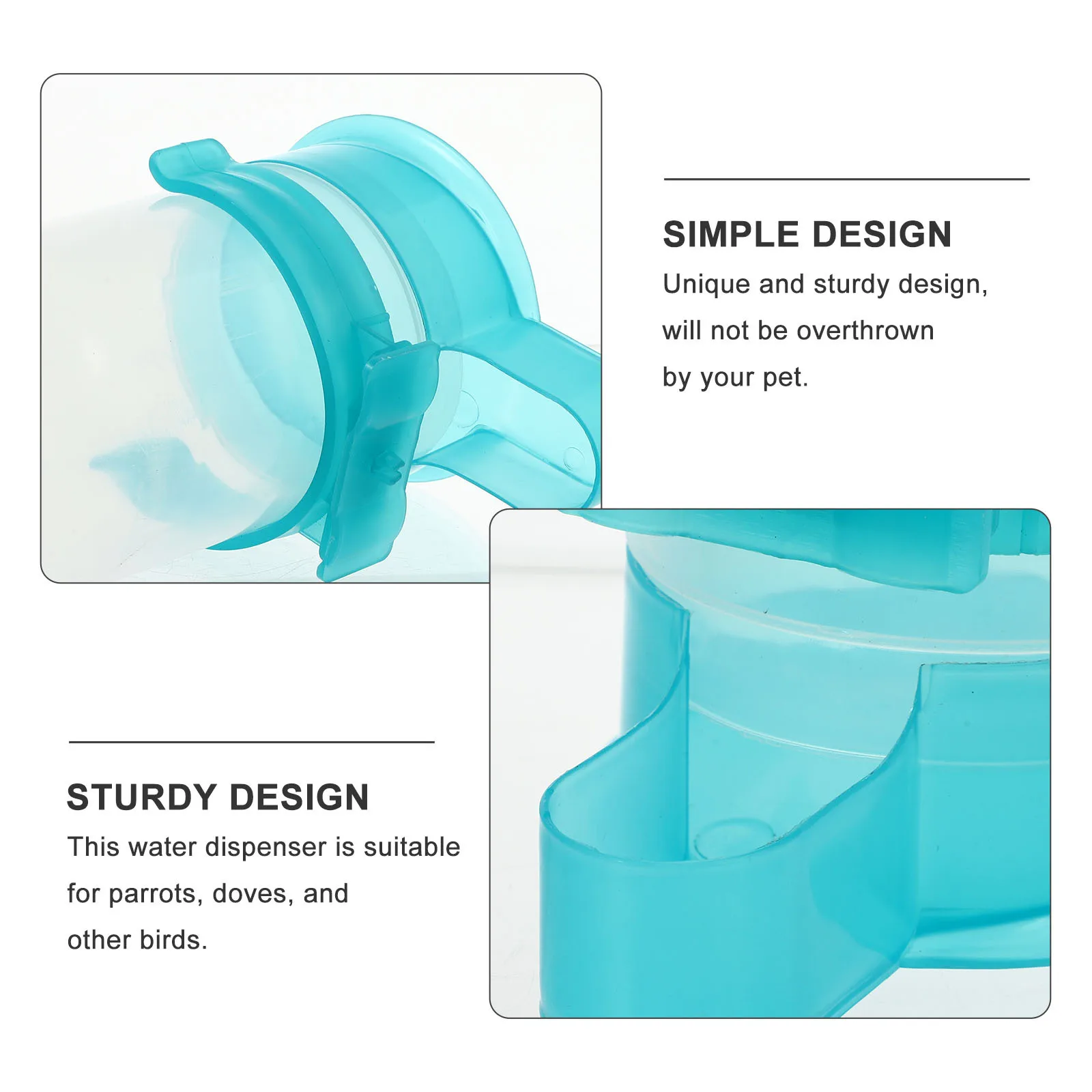 

2pcs Pigeon Water Feeders Automatic Drinking Tool For Birds Pet Bird Waterer Pigeon Self Drinker Cage Accessories Pet Supplies