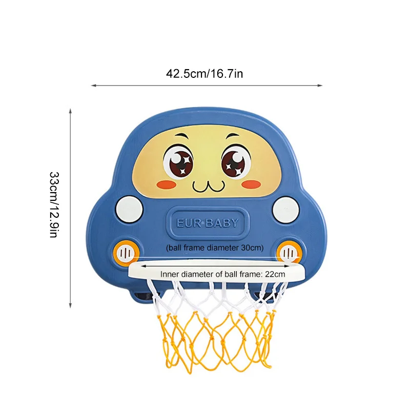 Portátil mini conjunto de basquete dobrável punch-livre backboard bola objetivo brinquedos para crianças
