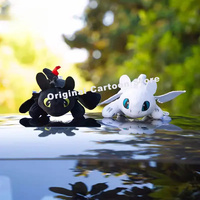 Original Car Roof Teeth Flying Dragon Plush Toy Doll Ornaments Car Accessories Trunk Decorate Motorcycle Helmet Accessories