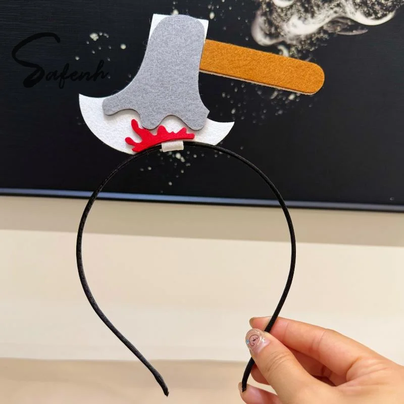 Нож-для-моделирования-головной-убор-повязка-на-голову-Хэллоуин-повязка-на-голову-реквизит-для-косплея-двойной-нетканый-материал-персонализированный-аксессуар-головной-убор