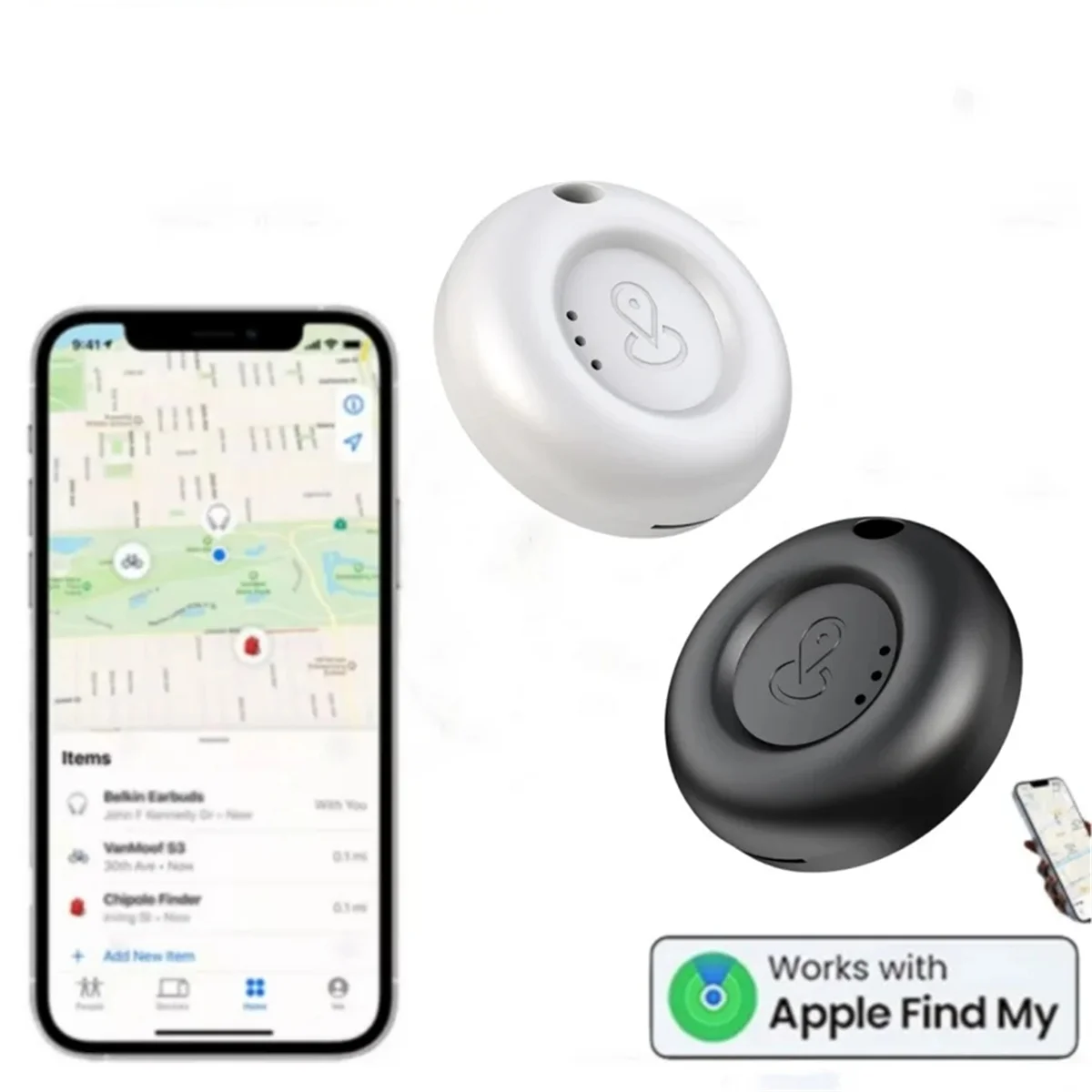 【PUBLICITY】Tag Il dispositivo di localizzazione GPS Bluetooth funziona con Trova la mia APP Promemoria tracker anti smarrimento per localizzatore Auto per animali domestici per bambini