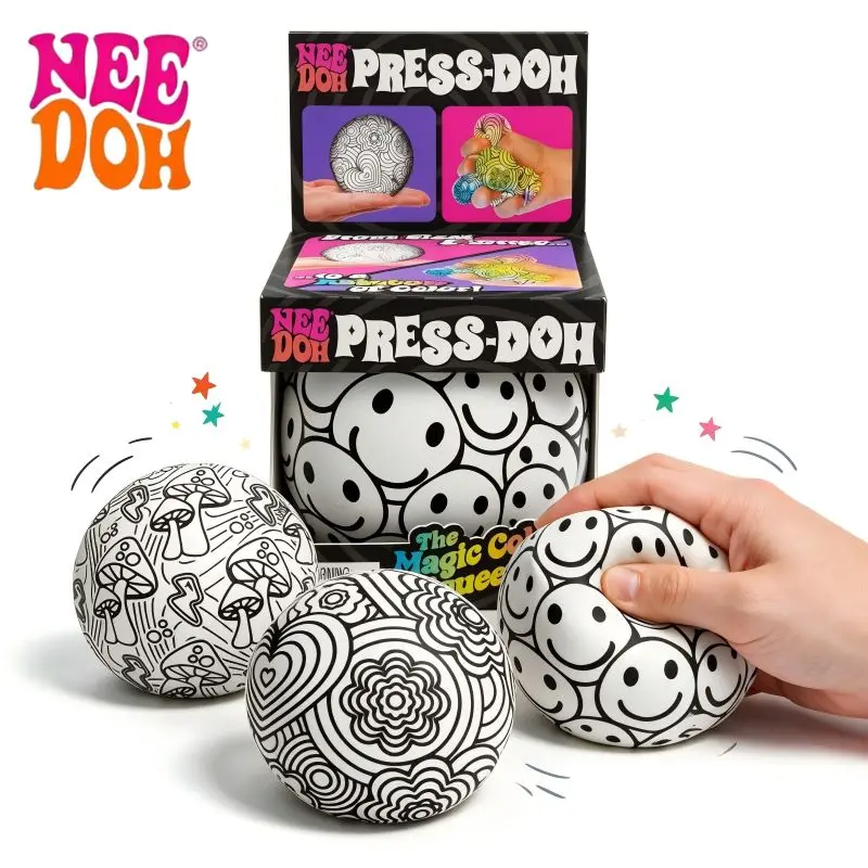 New NeeDoh Fuzz Ball Series Desktop decompress Ornament Stress Relief Toy Suitable for Under Pressure Fun Soft Stress Ball Gifts