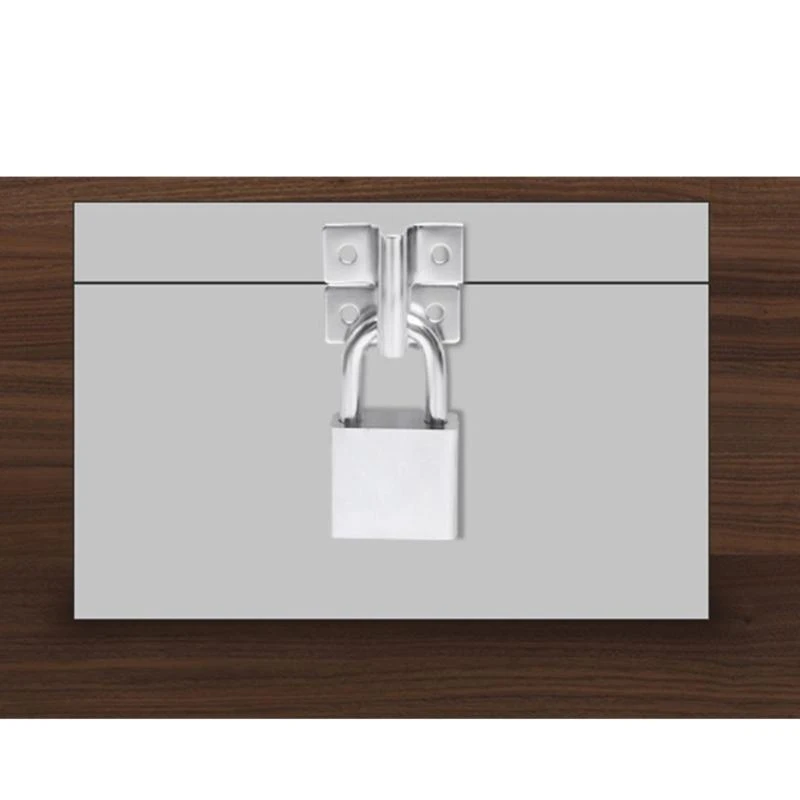 

652F 10pcs Metal Door Hasps Wardrobe Security Door Gate Bolt Latches Lock Bracket Hasp Furniture Door Bolts Hardware Lock