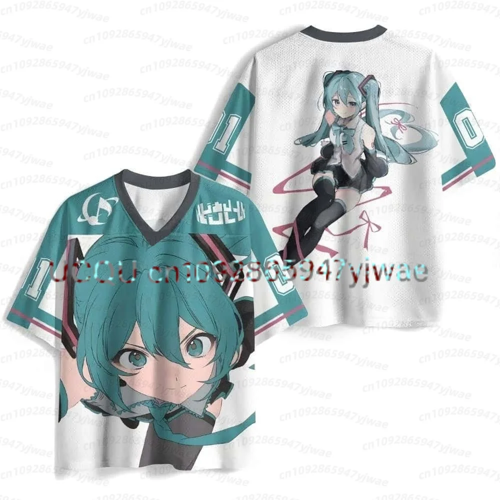 Damen Virtual Idol Hatsune Miku Sporttrikot Kurzarm Kinder/Erwachsene Kawaii Rollenspiel Atmungsaktives, schnell trocknendes Damen-T-Shirt – Detail 6