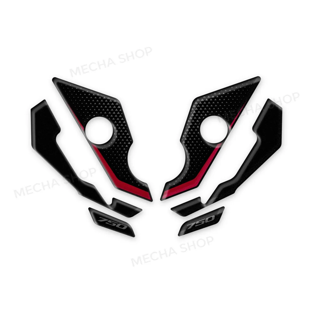 

Motorcycle Accessories Heel Protector Stickers 3D Resin Sticker Protection Kit for XL750 Transalp 2022 2023 2024